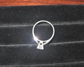 This is a .45 Karat diamond ring set in 14k