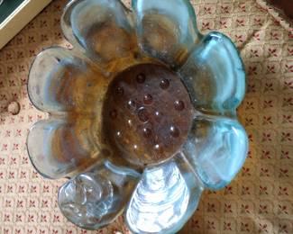 Murano glass ash tray very cool antique vintage murano glass