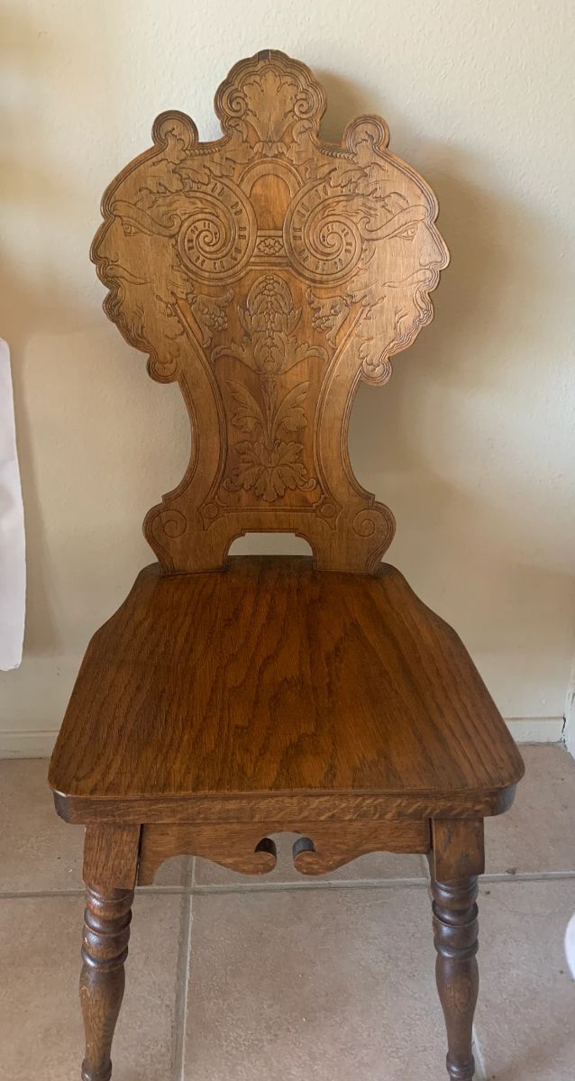 Early 1900s Hand Carved Flemish Style Chair