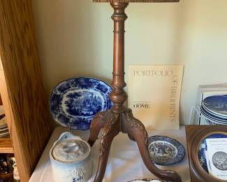 Carved Walnut Pedestal Table