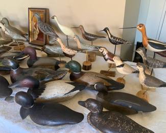 Carved Decoys and Carved Sea Birds