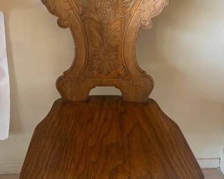 Early 1900s Hand Carved Flemish Style Chair