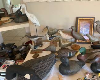Carved Decoys and Carved Sea Birds