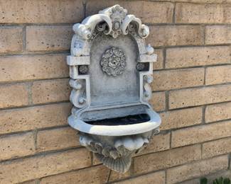 Ornate Carved Wall Fountain