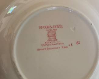 Hallmark - Spode Billingsley Road China, Spode's Jewel Engaland