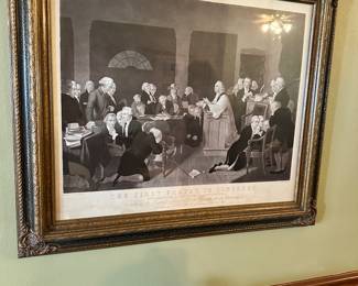 #18 - $76 - "The First Prayer B23:C25in Congress" September 1774 26 X 30