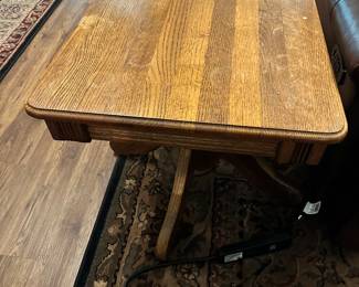 #20 - $300 - 2 Oak Side Tables and 1 - Coffee Table 20H X 24 Square
