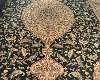 #27 - $150 - Area Rug 155" X 11" Black and Tan