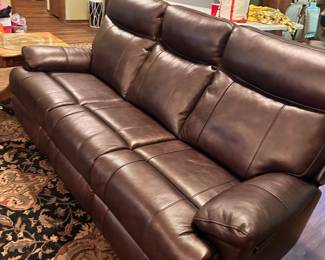 #28 - 800 - Carter Power Reclining Sofa by Flex steel 42H X 81W X 35D (New $3200 sofa only) Buy the set for $1400