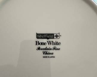 #43B - $80 - Sheffield Bone white China made in Japan