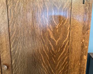 #37 - $450 - 5-Drawer Oak Armoire 75H X 41W X 18D