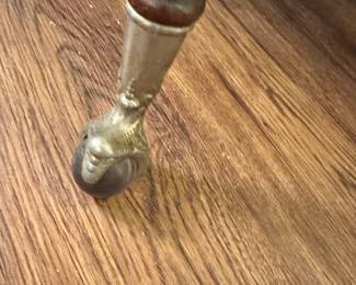 #39 - $180 - Hall Table 30H X 35W X 23D on Claw Foot Casters