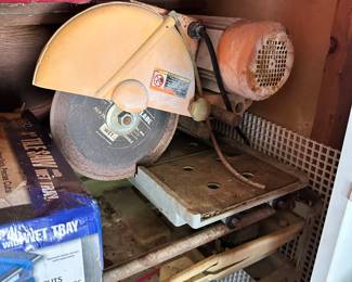 #65 - $42 - Chicago 4"tile saw sealed motor with wet tray