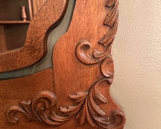 #23 - $180 - Oak Swivel Mirror 45W X 42H