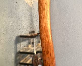 #34 - $58 - Oak Scalloped Mirror 30H X 24W