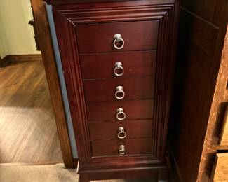 #36 -$54 - Tall jewelry chest 39H X 16W X11D
