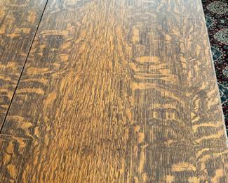 #5 - $450 - Square Tiger Oak Table