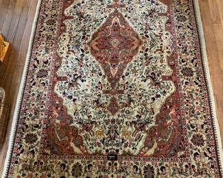 #49 Hand-knotted Rust/Cream Rug - 48x72 $125.00