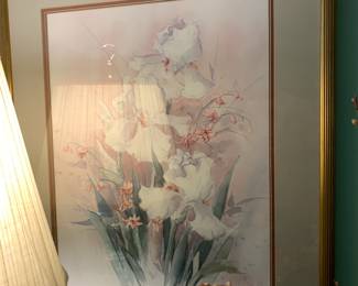 #41 Watercolor Print of Iris' by Brenda Mark - 177/1950 - 25x31 $75.00