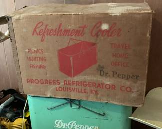 #187 Dr. Pepper Cooler w/original Box $175.00