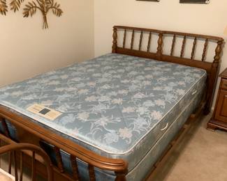 #122 Full Size Headboard/Footboard w/mattress & Boxsprings - You Bring Downstairs $100.00