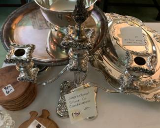 #169 International Silver Co. Candelabra $40.00
#170 International Silver Co. Candelabra $40.00