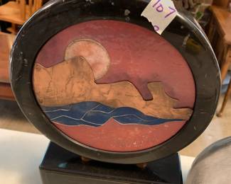 #107 Stone/Metal Sculpture - 12" tall $20.00