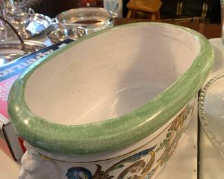 #106 Chinese Footbath w/Lion Ends - 15x9.5x6.5 $30.00