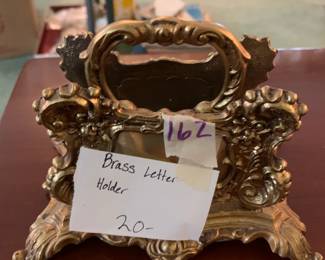 #162 Brass Letter Holder $20.00