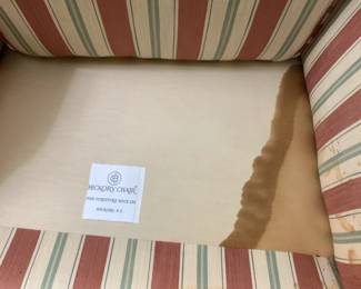 #35 Hickory Hill Wingback Chair - (as is stained) $30.00