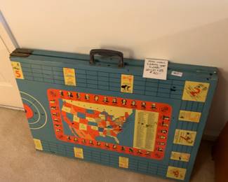 #152 Vintage Folding Table - 1956 Game Table - 60x21x25 $40.00