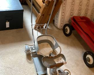 #154 Taylor Tot 1940's Baby Vintage Metal Stroller $60.00