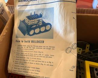 #141 Box of Erector Set Misc. Pieces $25.00