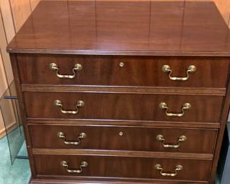 #50 National Furn. - Mt. Airy - Wood 2 drawer Filing Cabinet - 31x20x29 $75.00