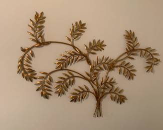 #131 Gold Heavy Fern Leaf Wall Display - 54x36 $30.00