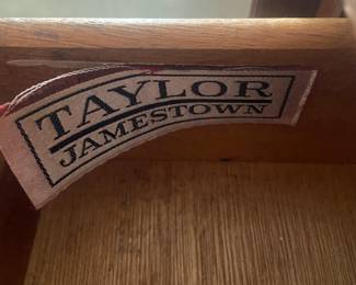 #215 Taylor Jamestown server on wheels with 1 drawer, 2 doors, tray drop side 38-60x18x31 $100.00