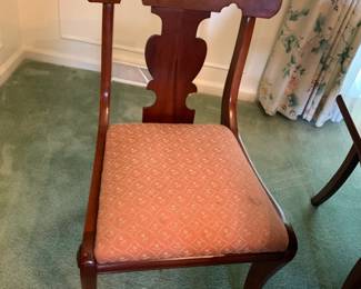 #1 Jefferson furniture barley twist leg gate leg dining table with 1 leaf and 6 chairs 26-87x44x28 $225.00