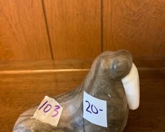 #103 Stone Walrus - 4.5Wx3.5T $20.00