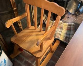 #81 Kids Wood Rocker $30.00
