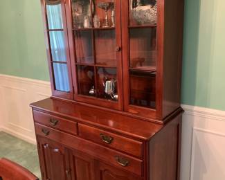 #2 Willet China cabinet with 2 drawers, 1 glass door, 2 wood doors 2 piece 44x20x72 $150.00