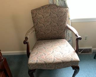 #58 Taupe Green Rose Side chair $40.00