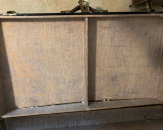 #158 Black Trunk w/Tray w/side handles - 36x20x13 $20.00