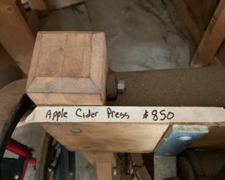 #197 Vintage Cider Press $850.00