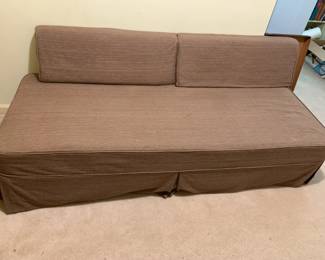 #109 Brown Daybed/Sofa - 75Wx29D - Upstairs - You Move $75.00
