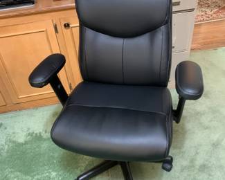 #54 Black Pleather Adjustable Office chair $35.00