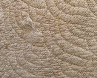 #146 Solid Front Hand-quilted Quilt - 70x78 $65.00