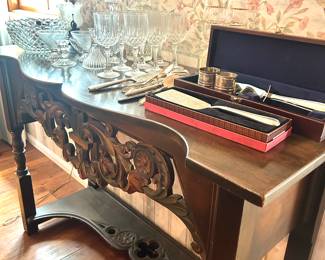 Made by a family member, custom console / sideboard / buffet.