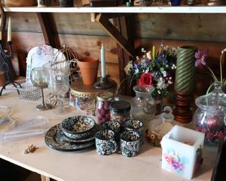 Great speckled plate and cups, much more to be added.