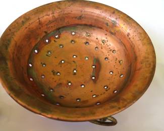 Antique Copper colander