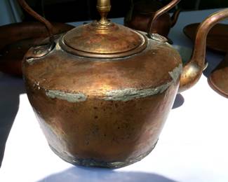 Antique Copper tea kettle